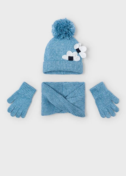 Mayoral Kız Çocuk Atkı Boyunluk ve Eldiven Seti ürün görseli