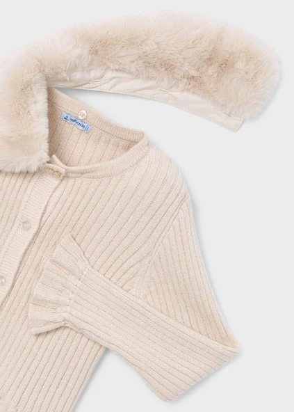 Mayoral Kız Çocuk Çıkarılabilir Yakalı Triko Hırka - 3