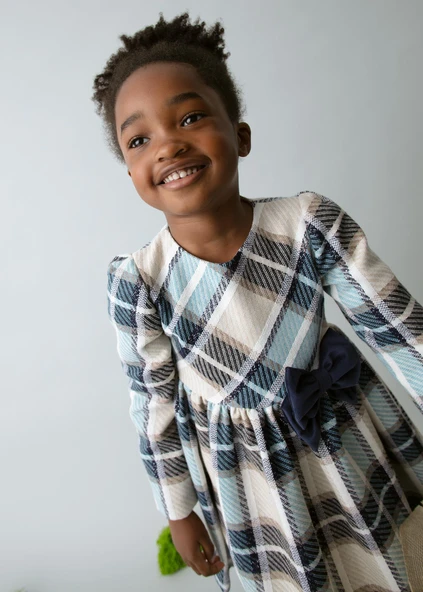 Mayoral Kız Çocuk Ekose Elbise - Resim 6