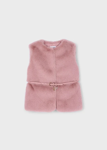 Mayoral Kız Çocuk Kemerli Peluş Yelek ürün görseli