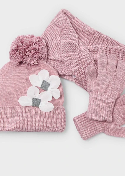 Mayoral Kız Çocuk Atkı Boyunluk ve Eldiven Seti - Resim 2