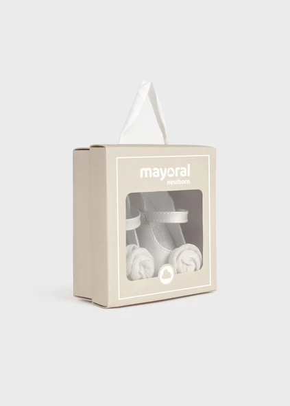 Mayoral Newborn Kız Bebek Çiçekli Patik Ayakkabı - Resim 3
