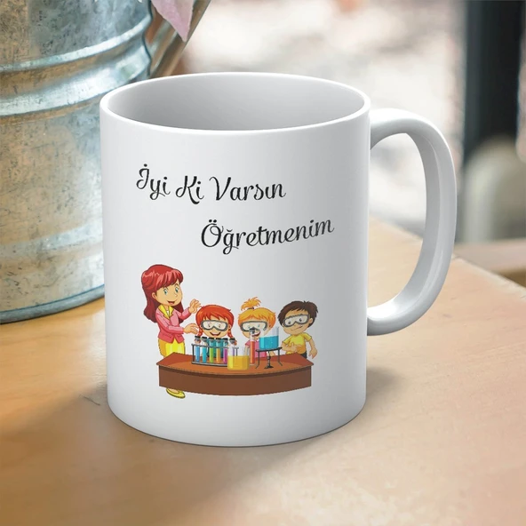 İyi Kİ Varsın Öğretmenim Yazılı Öğretmenler Günü Hediyelik Baskılı Kupa