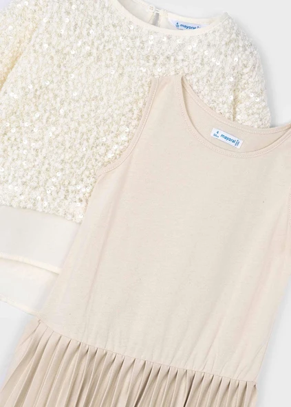 Mayoral Kız Çocuk Takım Görünümlü Elbise - Resim 4