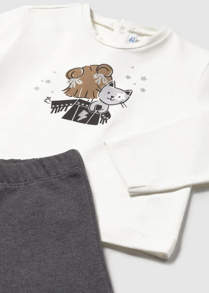 Mayoral Kız Bebek İspanyol Paça  Eşofman Takım - Resim 4