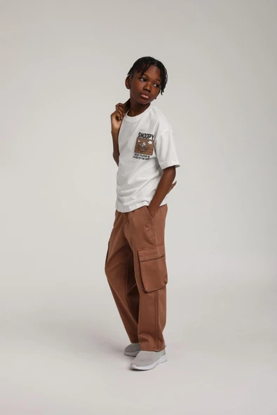 Erkek Çocuk Snoopy Baskılı Tshirt ürün görseli