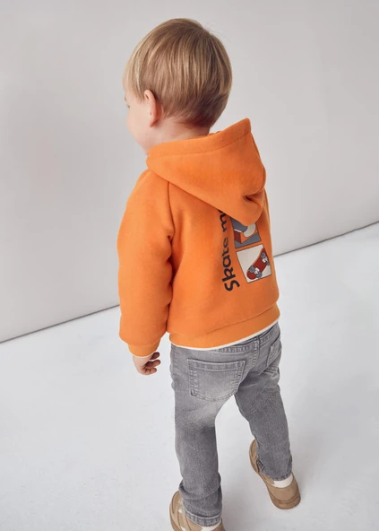 Mayoral Erkek Bebek Kapşonlu Sweatshirt - Resim 5