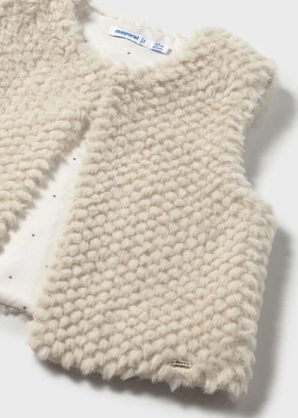 Mayoral Kız Bebek Peluş Yelek - Resim 4