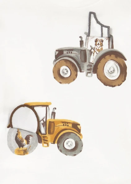 Mayoral Erkek Bebek Traktör Baskılı Sweatshirt - Resim 4