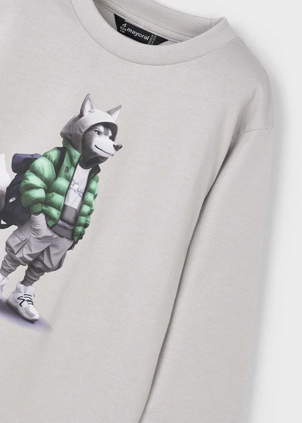 Mayoral Erkek Çocuk Baskılı Sweatshirt - 4