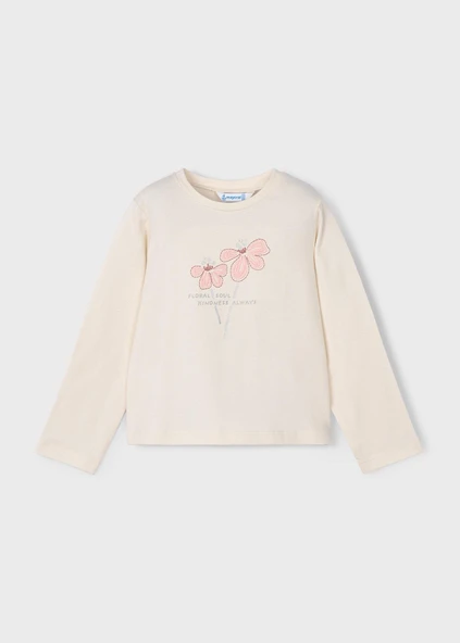 Mayoral Kız Çocuk Çiçek Baskılı Sweatshirt ürün görseli