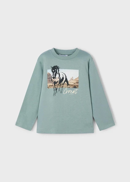 Mayoral Erkek Çocuk Baskılı Sweatshirt - 1