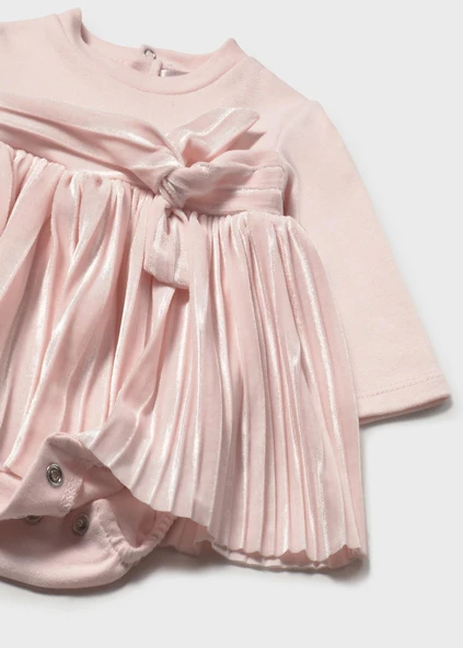 Mayoral Newborn Kız Bebek Uzun Kollu Kadife Elbise - Resim 3