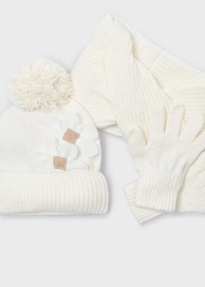 Mayoral Kız Çocuk Atkı Boyunluk ve Eldiven Seti - Resim 2