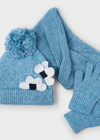 Mayoral Kız Çocuk Atkı Boyunluk ve Eldiven Seti - Resim 2