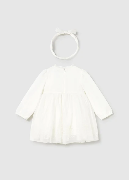 Mayoral Kız Bebek Saç Bantlı Elbise - Resim 2