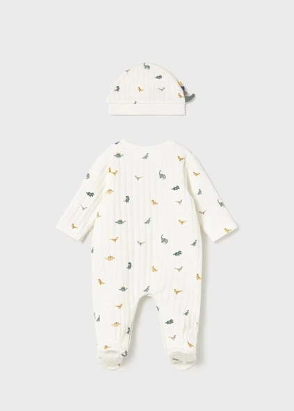 Mayoral Newborn Erkek Bebek Tulum ve Şapka Takım - 2