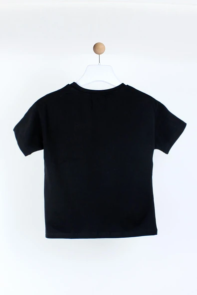 Cichlid Kız Çocuk Örgü Detaylı Tshirt - 2