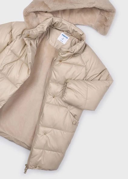 Mayoral Kız Çocuk Sıcak Astarlı Uzun Şişme Mont - Resim 4