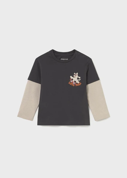 Mayoral Erkek Bebek Duble Kol Sweatshirt ürün görseli