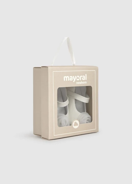 Mayoral Newborn Kız Bebek Çiçekli Patik Ayakkabı - Resim 3