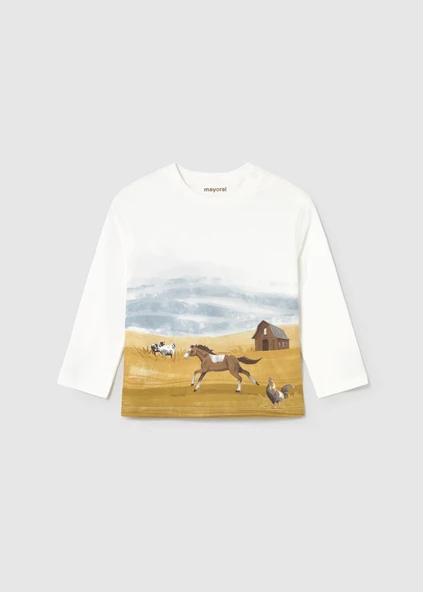 Mayoral Erkek Bebek Baskılı Sweatshirt - 1