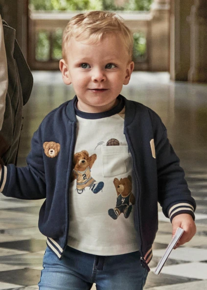 Mayoral Erkek Bebek Ayıcıklı Sweatshirt - Resim 4