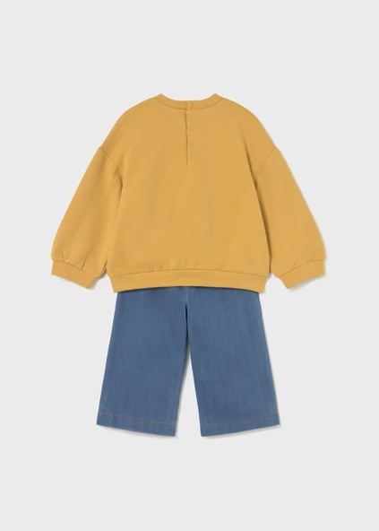 Mayoral Kız Bebek Pantolon ve Swearshirt Takım - 3