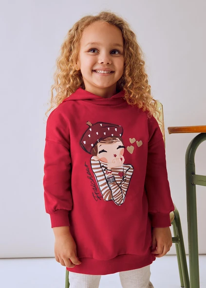 Mayoral Kız Çocuk Kapşonlu Örme Elbise ürün görseli