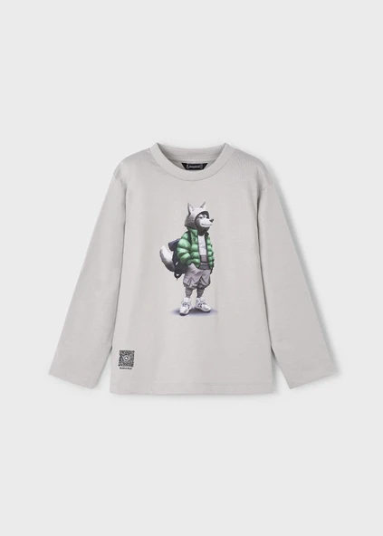 Mayoral Erkek Çocuk Baskılı Sweatshirt - 2