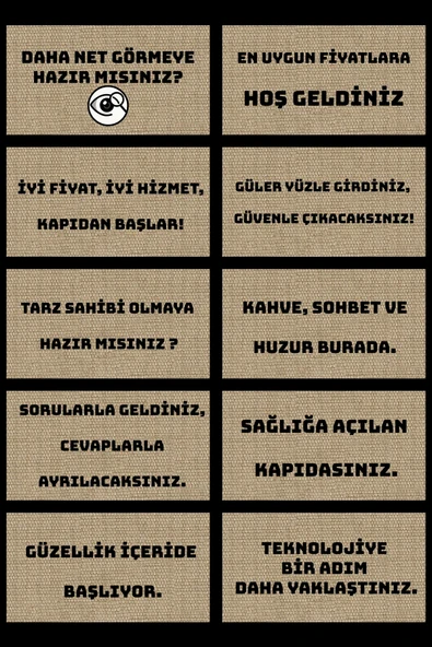 Valerine Life isme Kişiye Firmaya Özel Dijital Baskılı Hoş Geldiniz Dükkan Önü İşyeri Kapı Önü Paspası 50x90cm - Resim 4