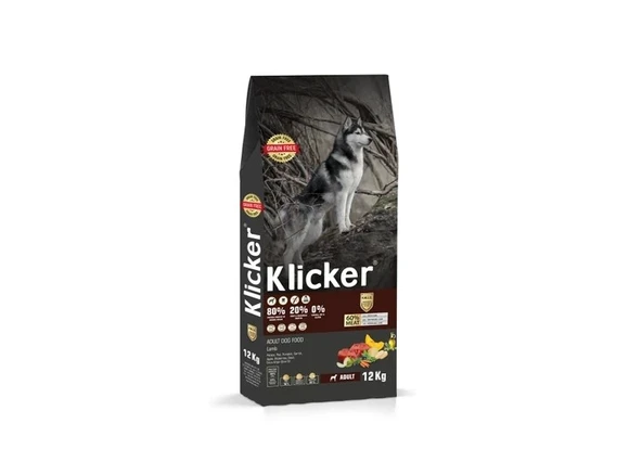 KLICKER YETİŞKİN KÖPEK KURU MAMASI KUZULU - 1