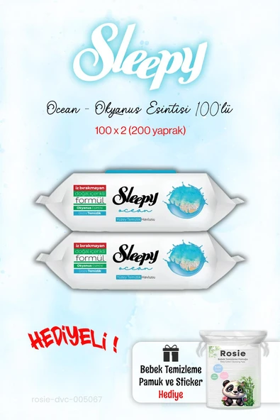 Sleepy Ocean - Okyanus Islak Havlusu 2'li ve ROSIE - 1