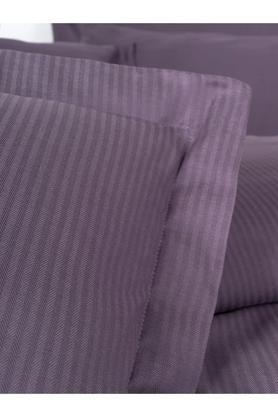 Çift Kişilik Nevresim Takımı Ten Craft Mürdüm - Resim 3