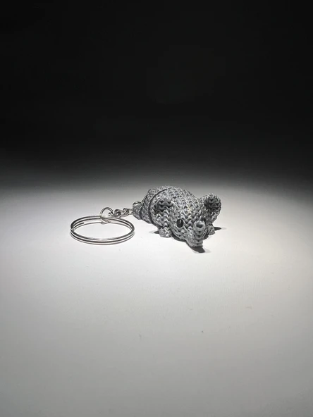 Örgü Eklemli Fil Anahtarlık ürün görseli