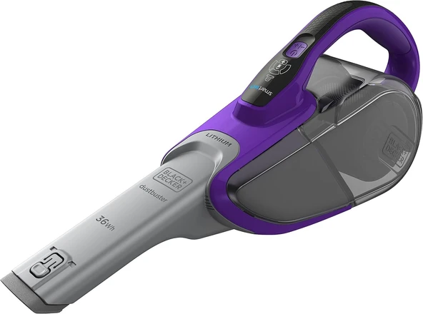 Black+Decker 18 V, 2.0 Ah Lityum 2'si 1 arada akülü saplı süpürge, el süpürgesi ile elektrikli süpürge, ürün görseli