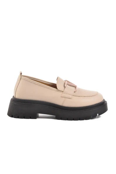 Ayakmod Bej Yüksek Taban Kadın Casual Ayakkabı F-2047 Z ürün görseli