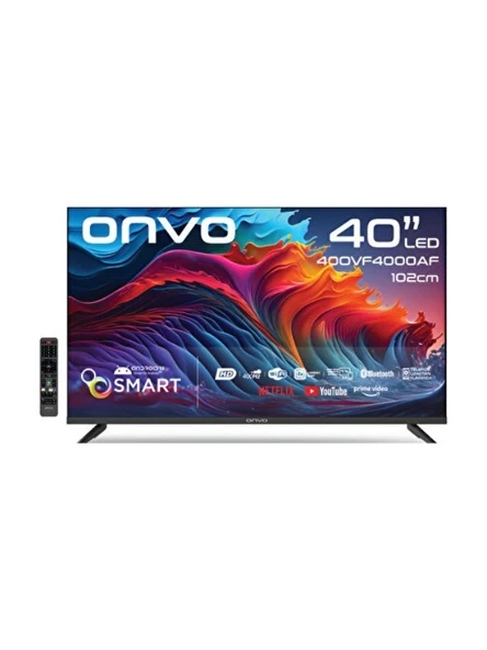 Onvo 40OVF4000AF 40" FHD Frameless Android 13 Smart LED TV
