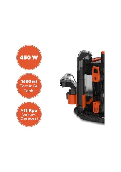 KUMTEL HCC-04 450W Koltuk ve Halı Yıkama Makinesi - 2