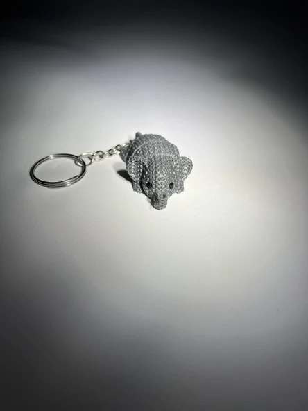 Örgü Eklemli Fil Anahtarlık - Resim 4