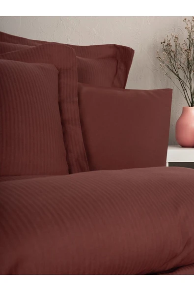 Çift Kişilik Nevresim Takımı Ten Craft Bordo - Resim 3