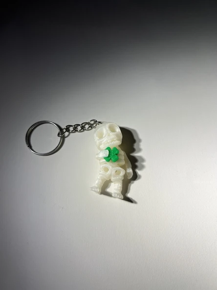 Şanslı Yonca Küçük İskelet Eklemli Anahtarlık - Resim 2