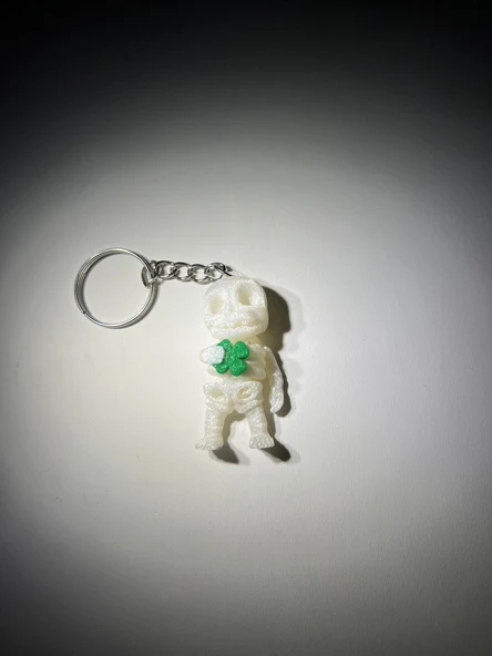 Şanslı Yonca Küçük İskelet Eklemli Anahtarlık ürün görseli