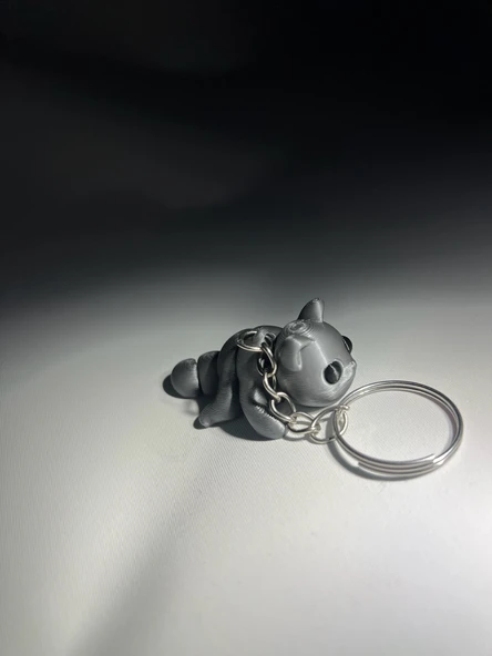 Minik Kedi Eklemli Anahtarlık - Resim 3