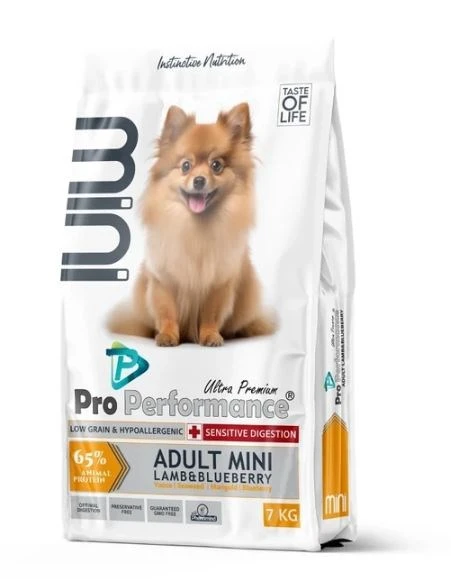 Pro Performance Ultra Premium hipolaerjenik Kuzu Etli ve Yaban Mersinli Küçük Irk Yetişkin Köpek Maması 7 Kg ürün görseli