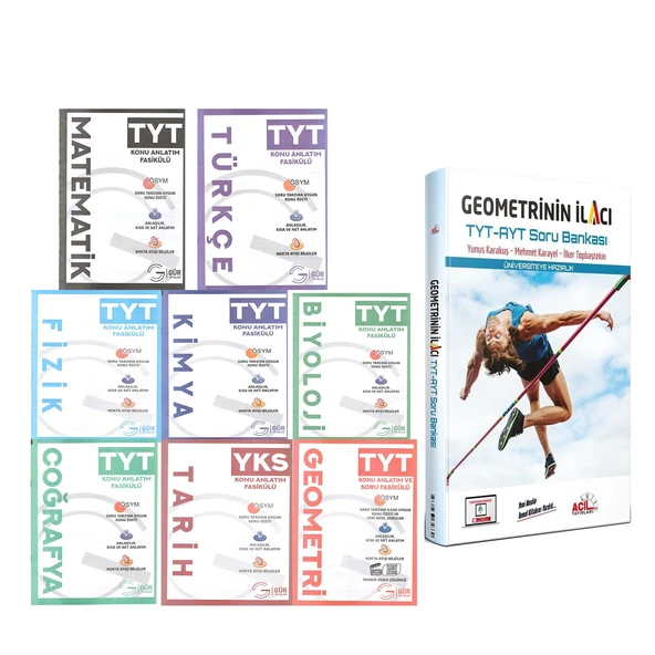 2026 Tayfa Dev Konu Seti ve Acil TYT AYT Geometrinin İlacı Soru Bankası Seti ürün görseli 1