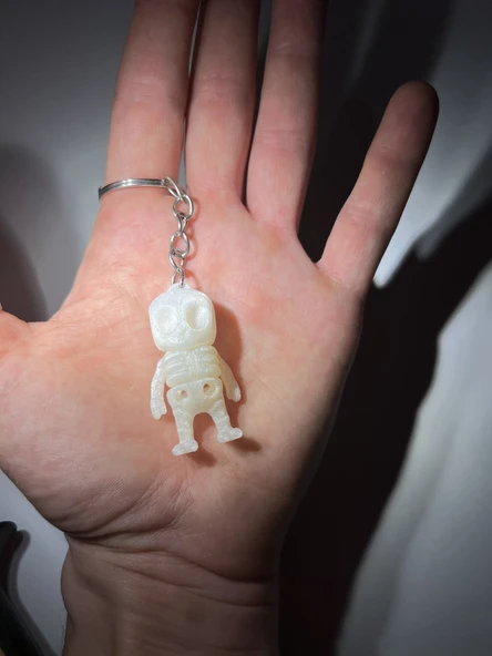 Minik Uzaylı İskelet Eklemli Anahtarlık - Resim 5