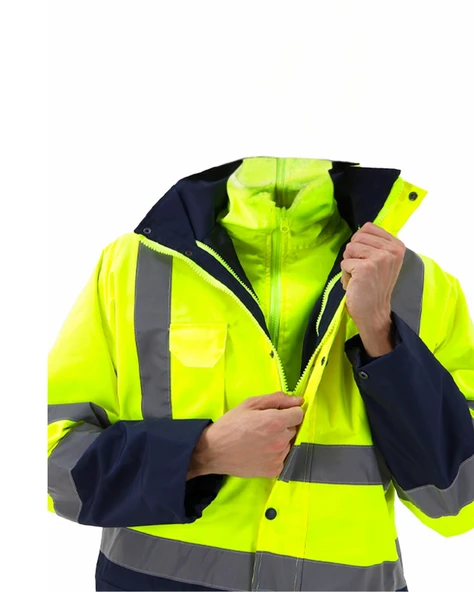 5+1 OXFORD PARKA- İÇİ ÇIKMALI KABAN SARI-LACİVERT - 2