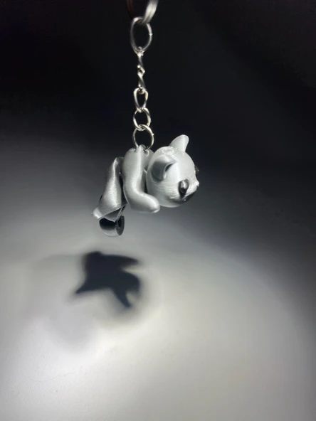 Minik Kedi Eklemli Anahtarlık - Resim 5