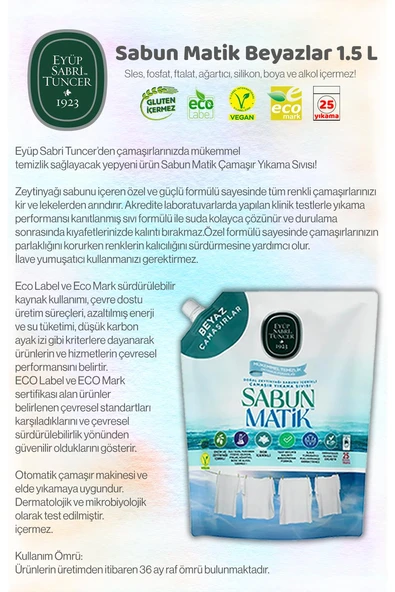 1500 ml Sabun Matik Renkliler x3 + Beyazlar x3 + Siyahlar x3 ve ROSIE - Resim 2